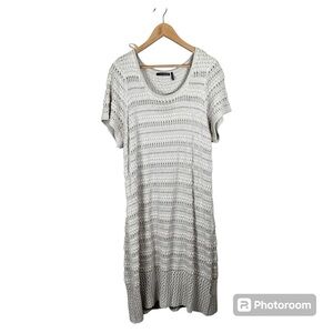 Daisy Fuentes Women’s Cream Lace Knit Dress Size 2x